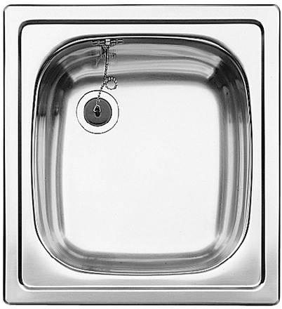  Evier en inox Blanco Top 501065 couleur inox 435x470 avec 1 cuve 501065