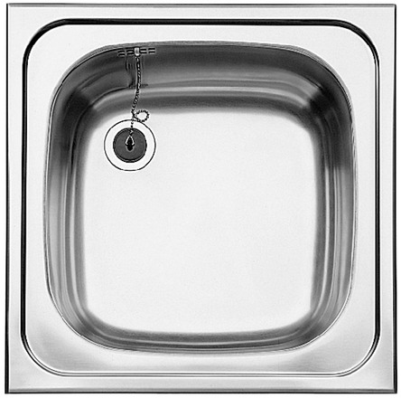  Evier en inox Blanco Top 521452 couleur inox 500x500 avec 1 cuve 521452