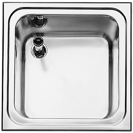  Evier en inox Blanco Top 521453 couleur inox 500x500 avec 1 cuve 521453