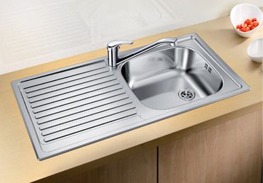 Vue 1 Evier en inox Blanco Top 500370 couleur inox 860x435 avec 1 cuve