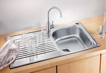 Vue 1 Evier en inox Blanco Tipo 519532 couleur inox 860x500 avec 1 cuve