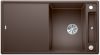 Evier en silgranit® puradur® Blanco Axia 523214 couleur café 915x510 avec 1 cuve vidage manuel