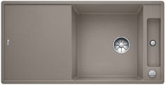 Evier en silgranit® puradur® Blanco Axia 523507 couleur tartufo 1000x510 avec 1 cuve vidage manuel