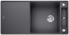 Evier en silgranit® puradur® Blanco Axia 523521 couleur gris rocher 990x500 avec 1 cuve vidage manuel