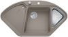 Evier en silgranit® puradur® Blanco Ii 523666 couleur tartufo 1057x575 avec 1 cuve vidage manuel