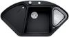 Evier en silgranit® puradur® Blanco Ii-f 523670 couleur anthracite 1042x560 avec 1 cuve vidage manuel