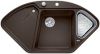 Evier en silgranit® puradur® Blanco Ii-f 523675 couleur café 1042x560 avec 1 cuve vidage manuel