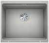 Evier en silgranit® puradur® Blanco Etagon 522230 couleur gris perle 530x460 avec 1 cuve vidage automatique