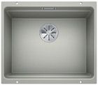  Evier en silgranit® puradur® Blanco Etagon 522230 couleur gris perle 530x460 avec 1 cuve vidage automatique