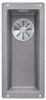 Evier en silgranit® puradur® Blanco Subline 523398 couleur alumétallic 190x460 avec 1 cuve vidage automatique