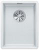 Evier en silgranit® puradur® Blanco Subline 523419 couleur blanc 347x427 avec 1 cuve vidage automatique