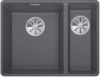 Evier en silgranit® puradur® Blanco Subline 523569 couleur gris rocher 552x427 avec 1 cuve vidage automatique
