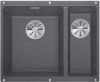 Evier en silgranit® puradur® Blanco Subline 523549 couleur gris rocher 555x460 avec 1 cuve vidage automatique