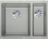 Evier en silgranit® puradur® Blanco Subline 523551 couleur gris perle 555x460 avec 1 cuve vidage automatique