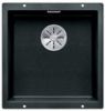 Evier en silgranit® puradur® Blanco Subline 523422 couleur anthracite 430x460 avec 1 cuve vidage automatique
