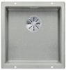Evier en silgranit® puradur® Blanco Subline 523425 couleur gris perle 430x460 avec 1 cuve vidage automatique