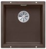 Evier en silgranit® puradur® Blanco Subline 523431 couleur café 430x460 avec 1 cuve vidage automatique