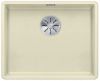 Evier en silgranit® puradur® Blanco Subline 523536 couleur jasmin 527x427 avec 1 cuve vidage automatique