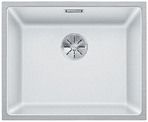  Evier en silgranit® puradur® Blanco Subline 524110 couleur blanc 543x443 avec 1 cuve vidage automatique
