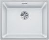 Evier en silgranit® puradur® Blanco Subline 524110 couleur blanc 543x443 avec 1 cuve vidage automatique