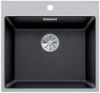 Evier en silgranit® puradur® Blanco Subline 524113 couleur anthracite 543x510 avec 1 cuve vidage automatique