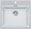 Evier en silgranit® puradur® Blanco Subline 524114 couleur blanc 543x510 avec 1 cuve vidage automatique