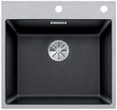  Evier en silgranit® puradur® Blanco Subline 524111 couleur anthracite 543x510 avec 1 cuve vidage manuel
