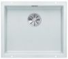 Evier en silgranit® puradur® Blanco Subline 523436 couleur blanc 530x460 avec 1 cuve vidage automatique