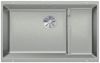  Evier en silgranit® puradur® Blanco Subline 523455 couleur gris perle 730x460 avec 1 cuve vidage automatique