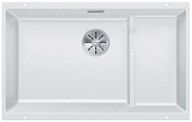  Evier en silgranit® puradur® Blanco Subline 523456 couleur blanc 730x460 avec 1 cuve vidage automatique