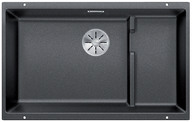  Evier en silgranit® puradur® Blanco Subline 523538 couleur anthracite 730x460 avec 1 cuve vidage automatique SUBLINE 700-U Level