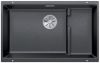 Evier en silgranit® puradur® Blanco Subline 523538 couleur anthracite 730x460 avec 1 cuve vidage automatique