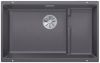 Evier en silgranit® puradur® Blanco Subline 523539 couleur gris rocher 730x460 avec 1 cuve vidage automatique