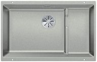 Evier en silgranit® puradur® Blanco Subline 523541 couleur gris perle 730x460 avec 1 cuve vidage automatique