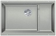  Evier en silgranit® puradur® Blanco Subline 523541 couleur gris perle 730x460 avec 1 cuve vidage automatique