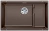 Evier en silgranit® puradur® Blanco Subline 523547 couleur café 730x460 avec 1 cuve vidage automatique