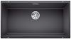 Evier en silgranit® puradur® Blanco Subline 523142 couleur gris rocher 830x460 avec 1 cuve vidage automatique