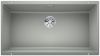 Evier en silgranit® puradur® Blanco Subline 523144 couleur gris perle 830x460 avec 1 cuve vidage automatique