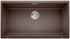 Evier en silgranit® puradur® Blanco Subline 523150 couleur café 830x460 avec 1 cuve vidage automatique
