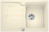 Evier en silgranit® puradur® Blanco Classic 524006 couleur jasmin 780x510 avec 1 cuve vidage manuel
