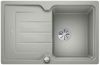 Evier en silgranit® puradur® Blanco Classic 524002 couleur gris perle 780x510 avec 1 cuve vidage manuel