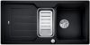 Evier en silgranit® puradur® Blanco Classic 524117 couleur anthracite 1000x510 avec 1 cuve vidage manuel