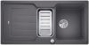 Evier en silgranit® puradur® Blanco Classic 524118 couleur gris rocher 1000x510 avec 1 cuve vidage manuel