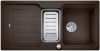 Evier en silgranit® puradur® Blanco Classic 524126 couleur café 1000x510 avec 1 cuve vidage manuel