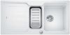 Evier en silgranit® puradur® Blanco Classic 524121 couleur blanc 1000x510 avec 1 cuve vidage manuel