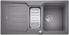 Evier en silgranit® puradur® Blanco Classic 524119 couleur alumétallic 1000x510 avec 1 cuve vidage manuel