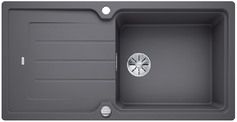  Evier en silgranit® puradur® Blanco Classic 524128 couleur gris rocher 1000x510 avec 1 cuve vidage manuel
