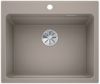  Evier en silgranit® puradur® Blanco Etagon 524546 couleur tartufo 600x510 avec 1 cuve vidage automatique