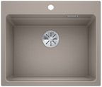  Evier en silgranit® puradur® Blanco Etagon 524546 couleur tartufo 600x510 avec 1 cuve vidage automatique