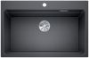 Evier en silgranit® puradur® Blanco Etagon 525187 couleur anthracite 780x510 avec 1 cuve vidage automatique